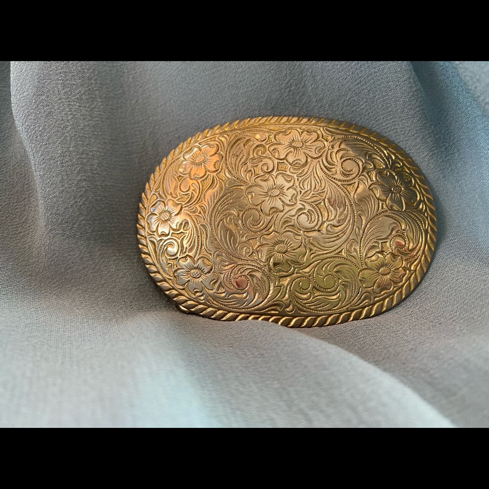 Floral Western Belt Buckle